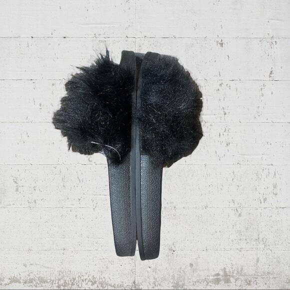 NWT French Connection Faux Fur Slides Size 8 - Picture 5 of 7